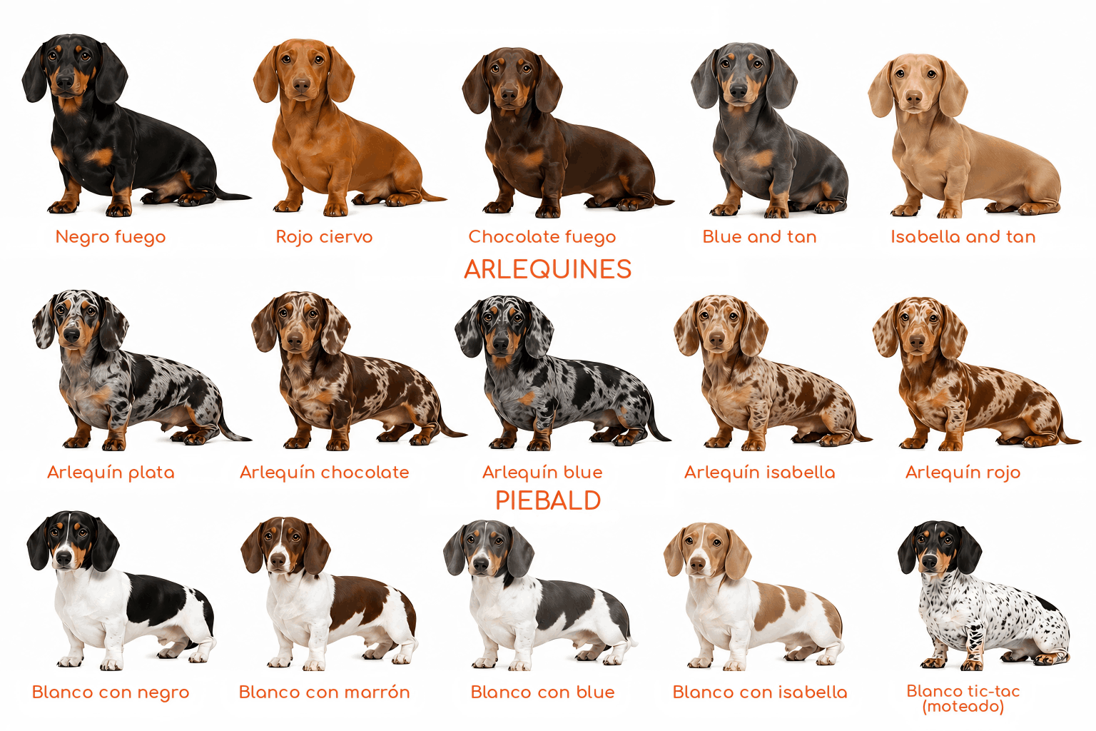 Colores dachshund